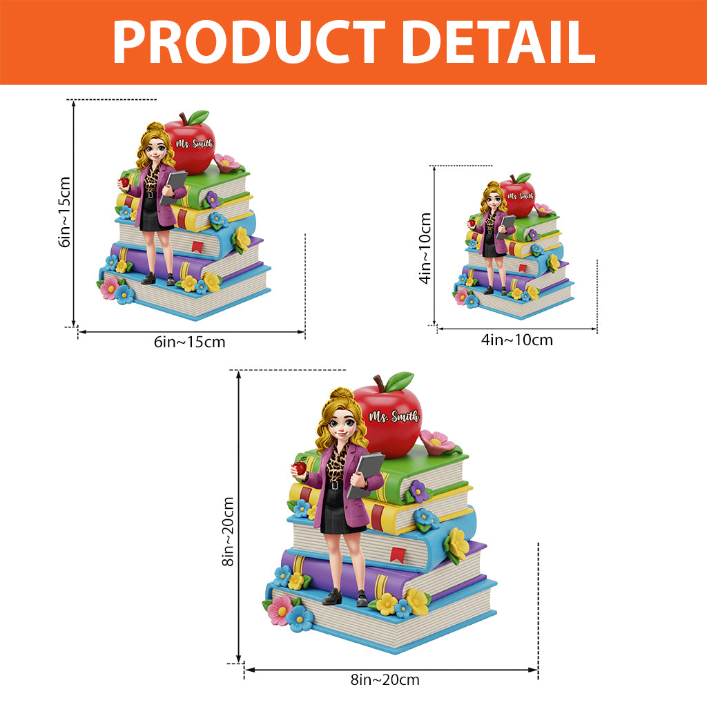 J'adore être enseignant(e) - Plaque acrylique personnalisée pour enseignants