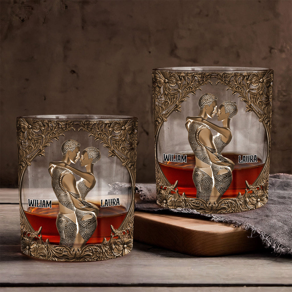 You & Me - Personalized Couple Whiskey Glass
