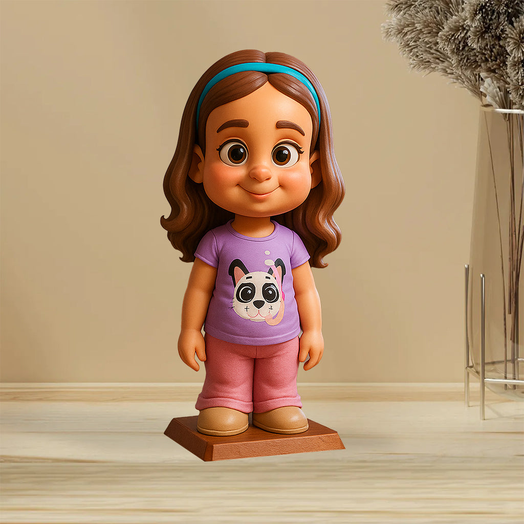 Plaque acrylique personnalisée pour enfant, motif mascotte exagérée et humoristique - Cadeau amusant