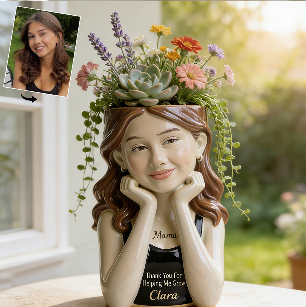 I Love You Mom - Personalized Mother Acrylic Pot