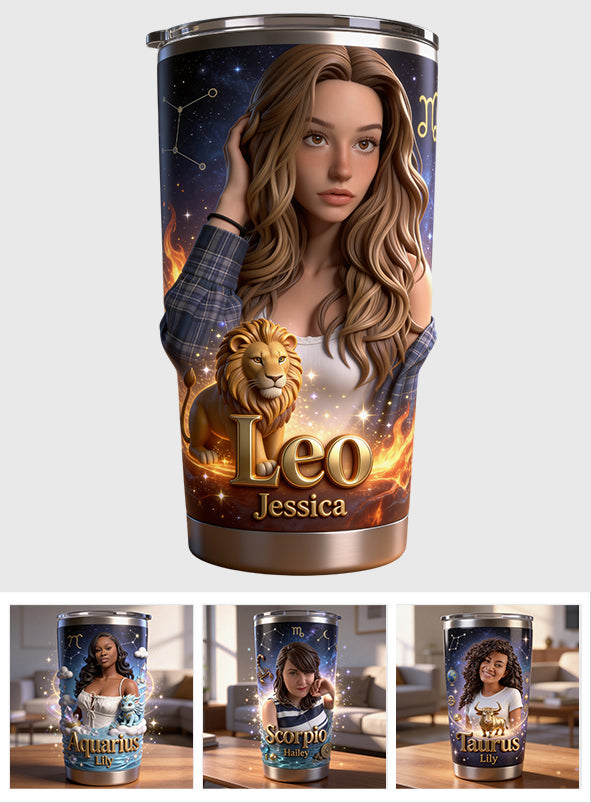 Horoscope Sign, Lucky Charm - Personalized Horoscope Tumbler