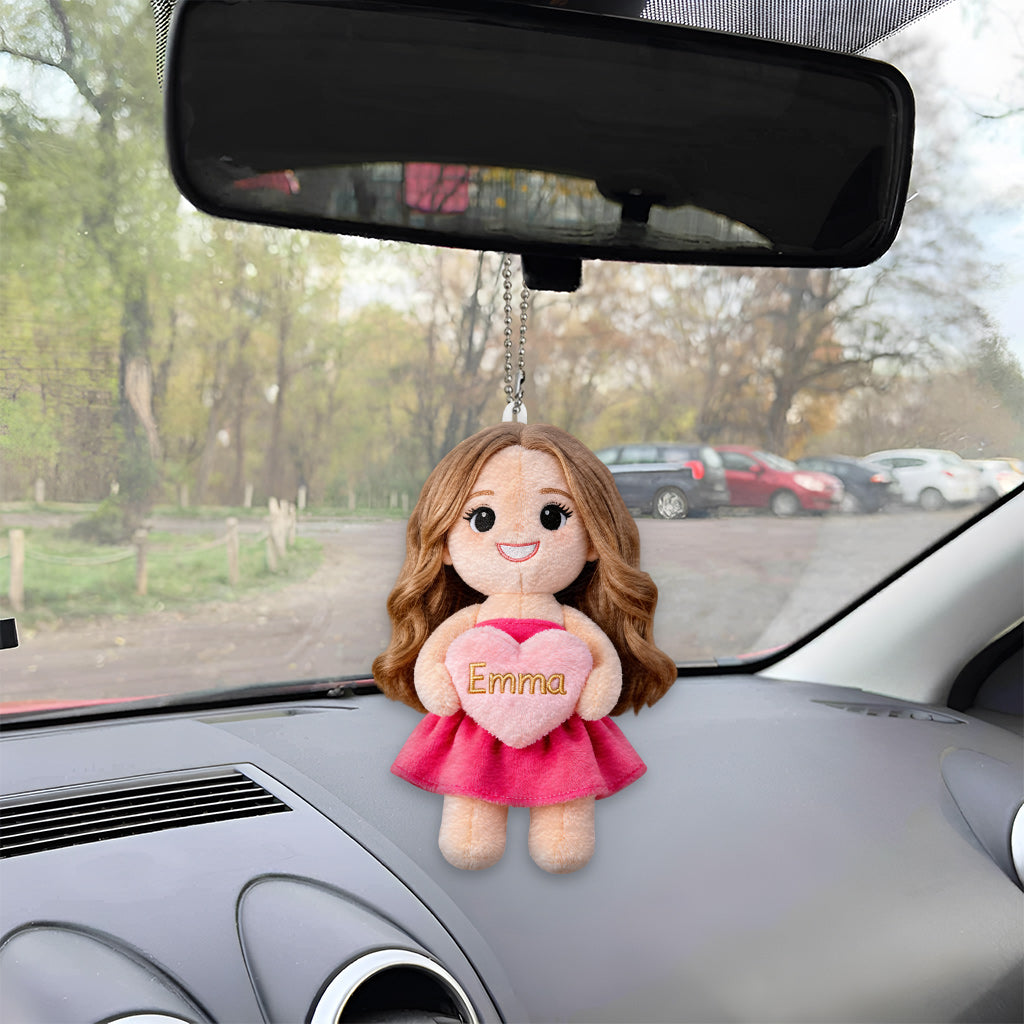 Porte-clés en Peluche Personnalisé - Charm Unique Photo d'Amour Propre