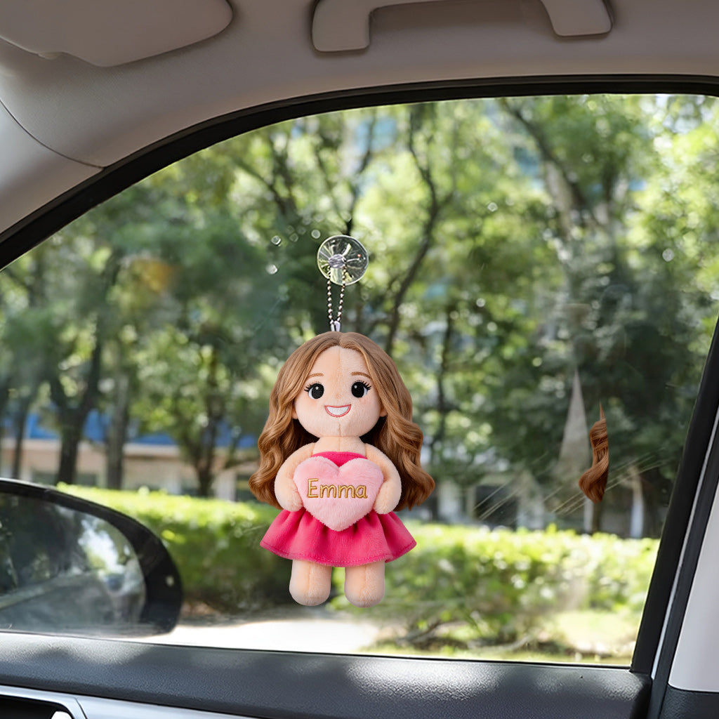 Porte-clés en Peluche Personnalisé - Charm Unique Photo d'Amour Propre