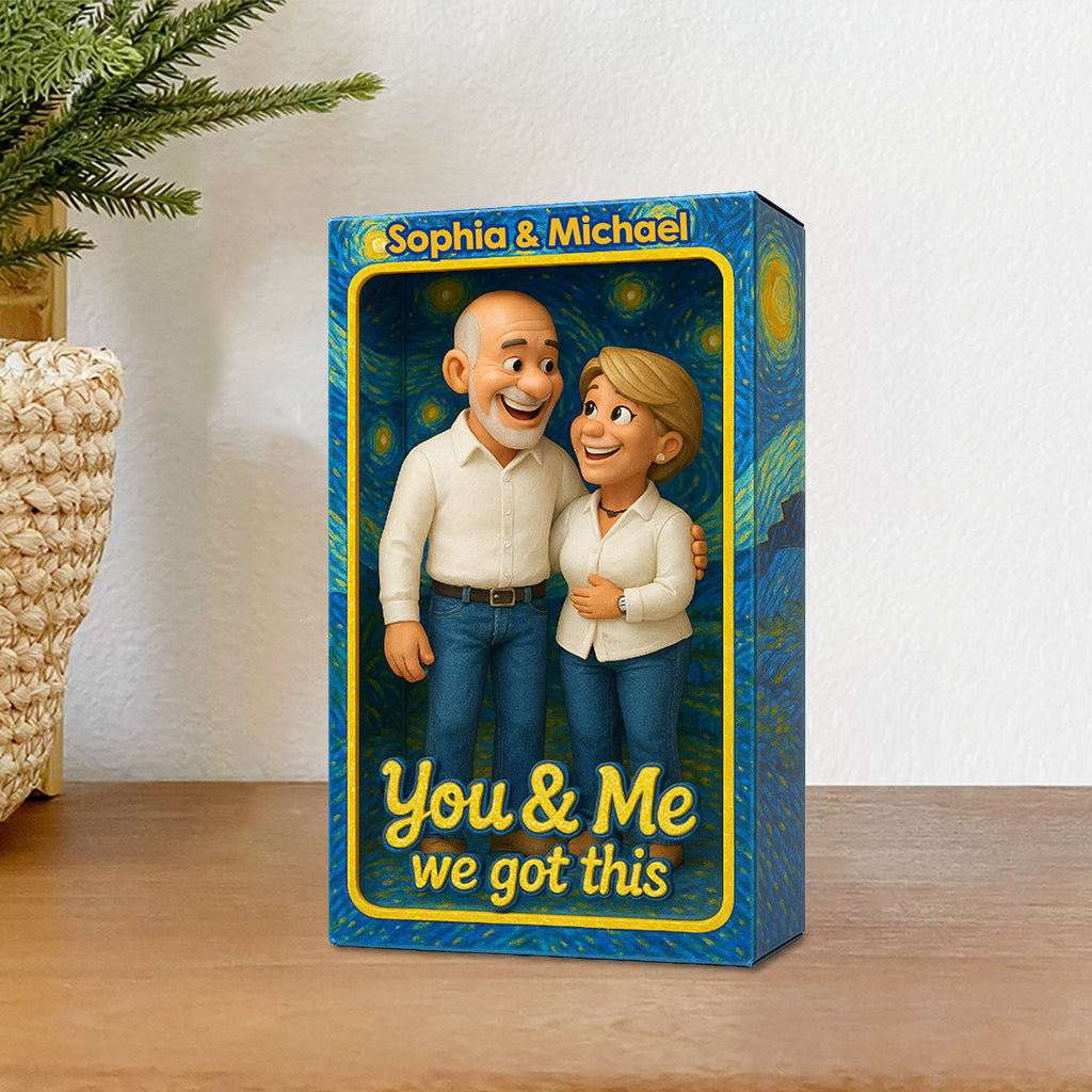 Toi et moi - Plaque acrylique personnalisée pour couple