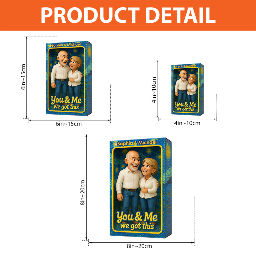 Toi et moi - Plaque acrylique personnalisée pour couple