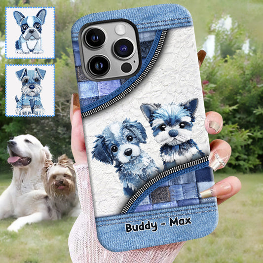 Coque de téléphone personnalisée avec imprimé chien mignon