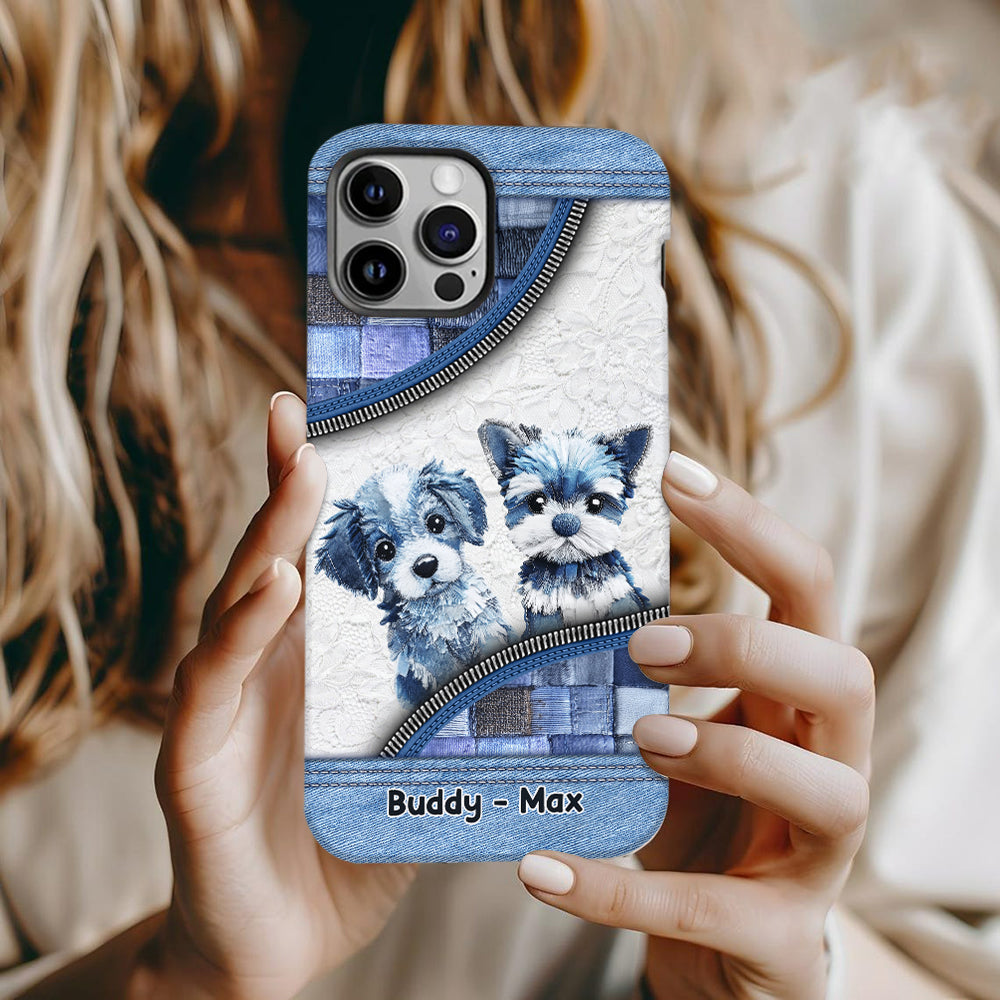 Coque de téléphone personnalisée avec imprimé chien mignon