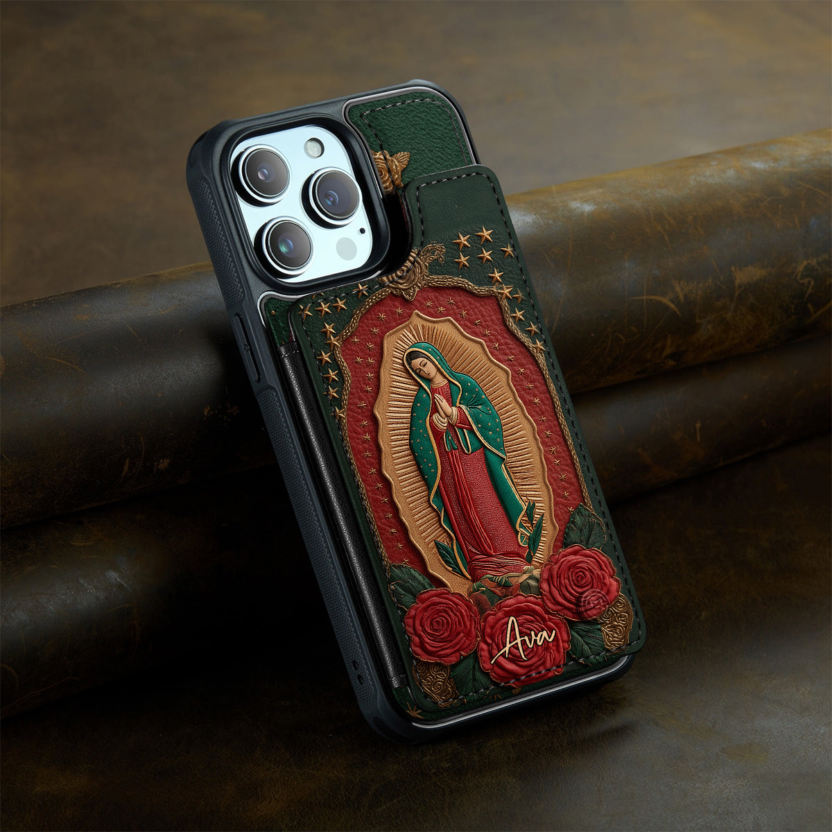 Our Lady Of Guadalupe - Personalized Christian Fully Printed Wallet Phone Case