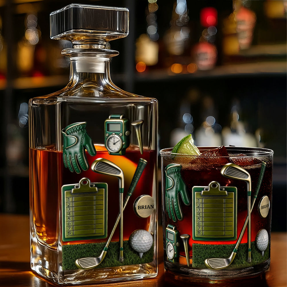 Le golf, c'est une belle promenade gâchée - Verre à whisky de golf personnalisé