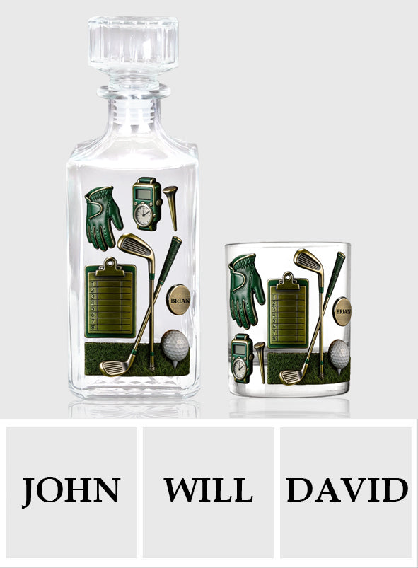 Le golf, c'est une belle promenade gâchée - Verre à whisky de golf personnalisé