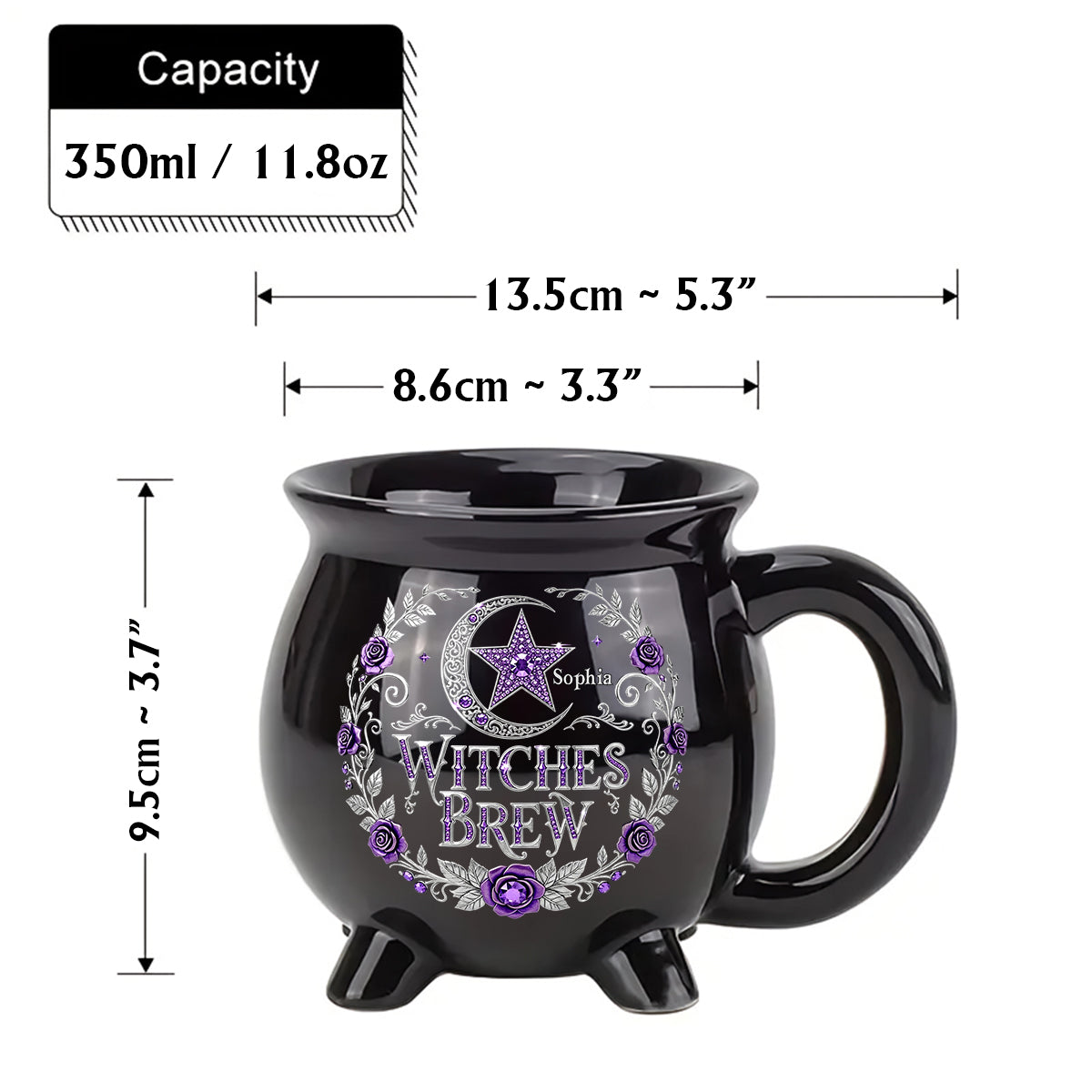 Potion de sorcière - Mug Chaudron de sorcière personnalisé