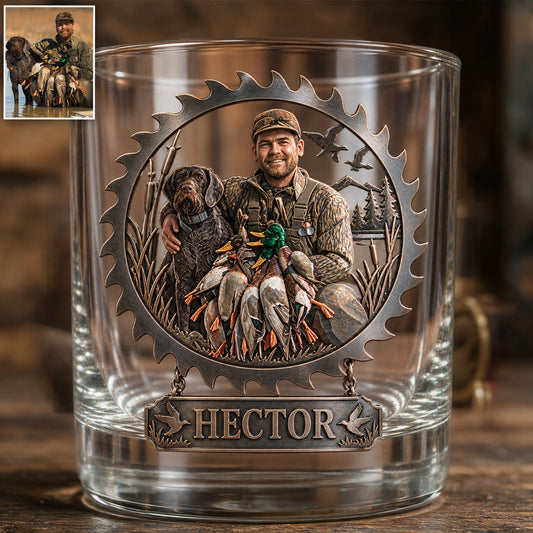 Custom From Any Photo - Personalized Hunting Whiskey Decanter Set