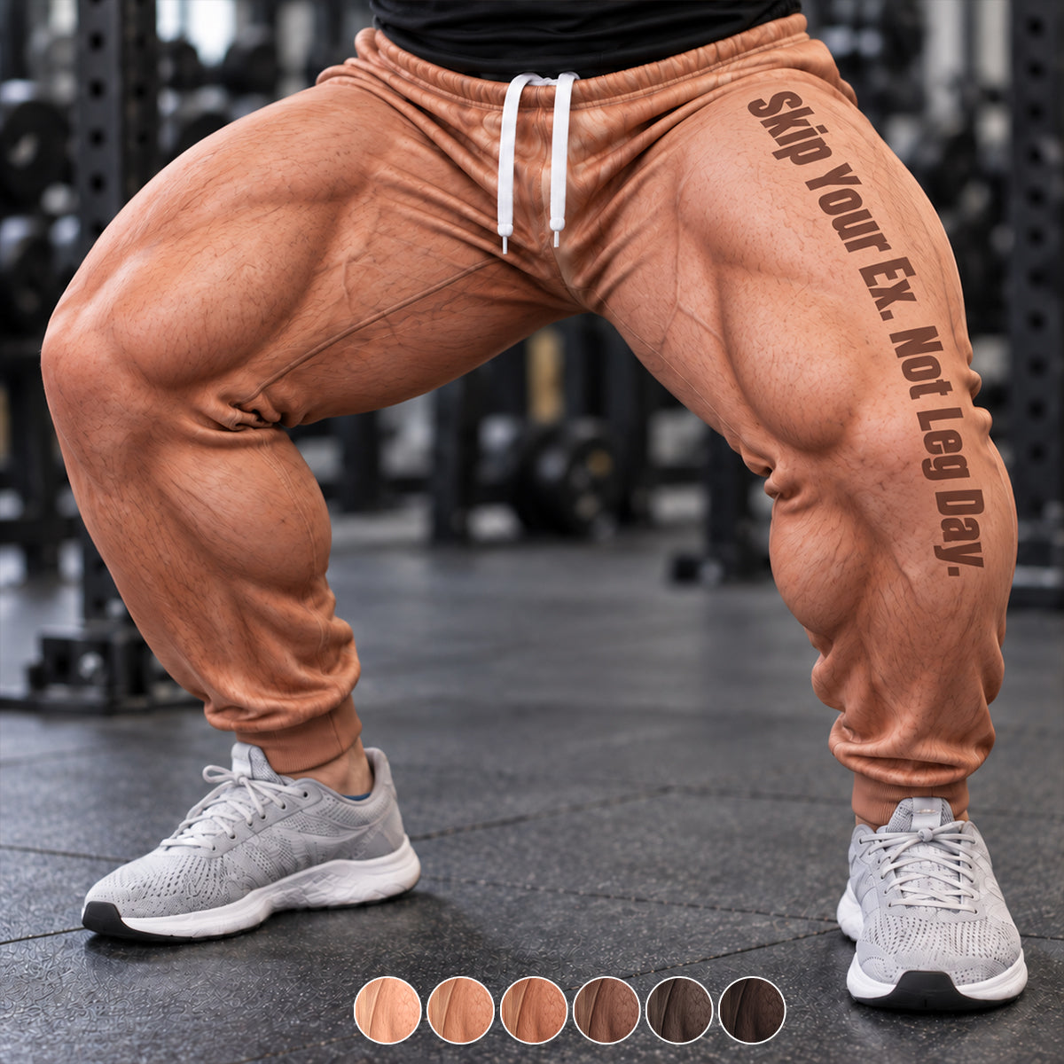 Ne sautez jamais le jour des jambes - Pantalons de sport unisexes personnalisés