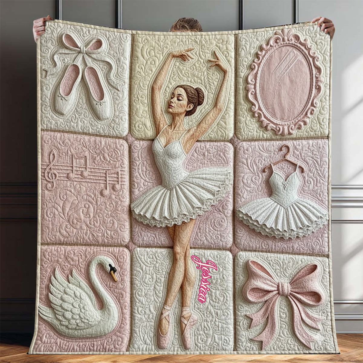 Couverture de ballet personnalisée Love Ballet -