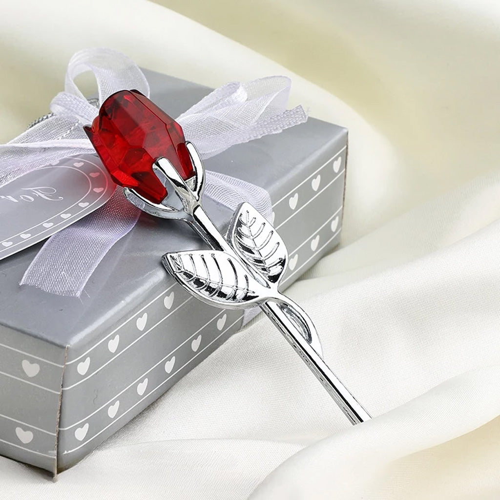 Eternal Love Metal Crystal Rose