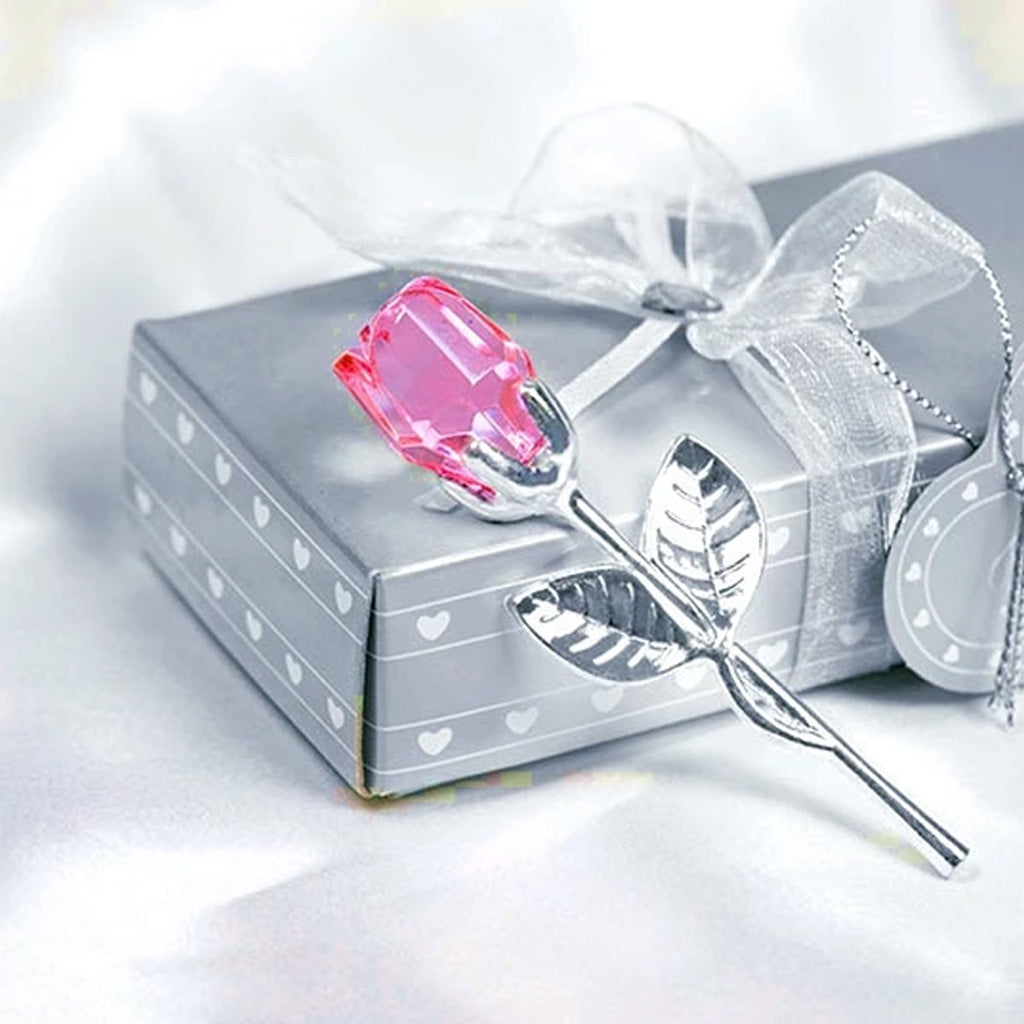 Eternal Love Metal Crystal Rose