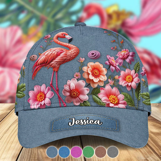 Love Flamingos - Personalized Flamingo Classic Cap