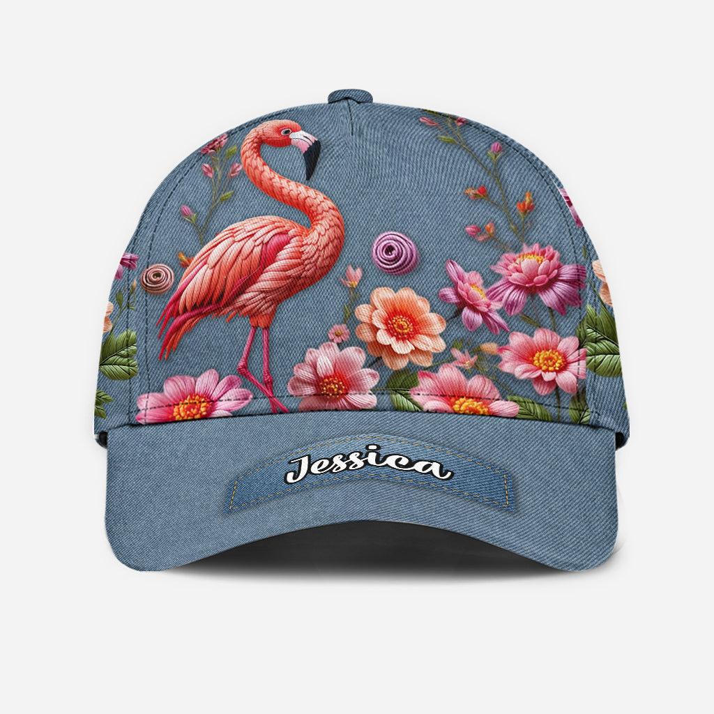 Casquette classique personnalisée « J’adore les flamants roses »