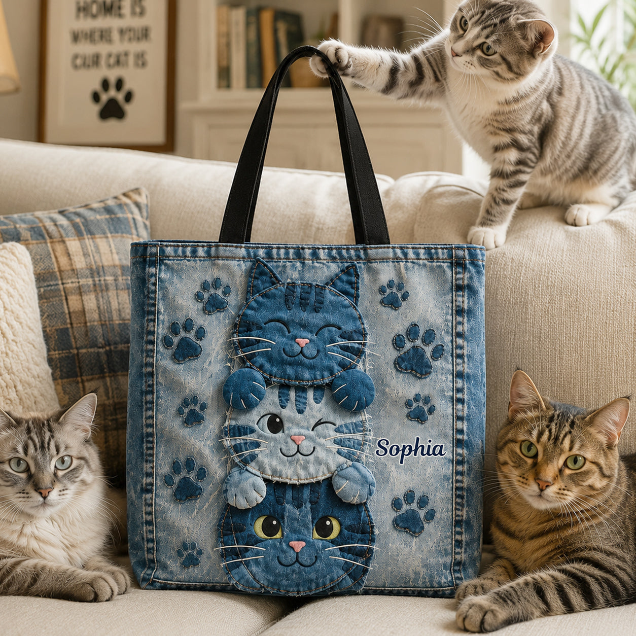 Amour des Chats - Sac Tote Personnalisé