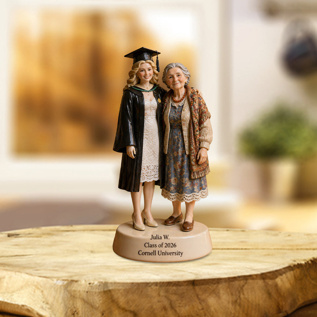 Votre Jour de Remise de Diplôme - À Vos Côtés à Chaque Étape - Plaque Acrylique Personnalisée
