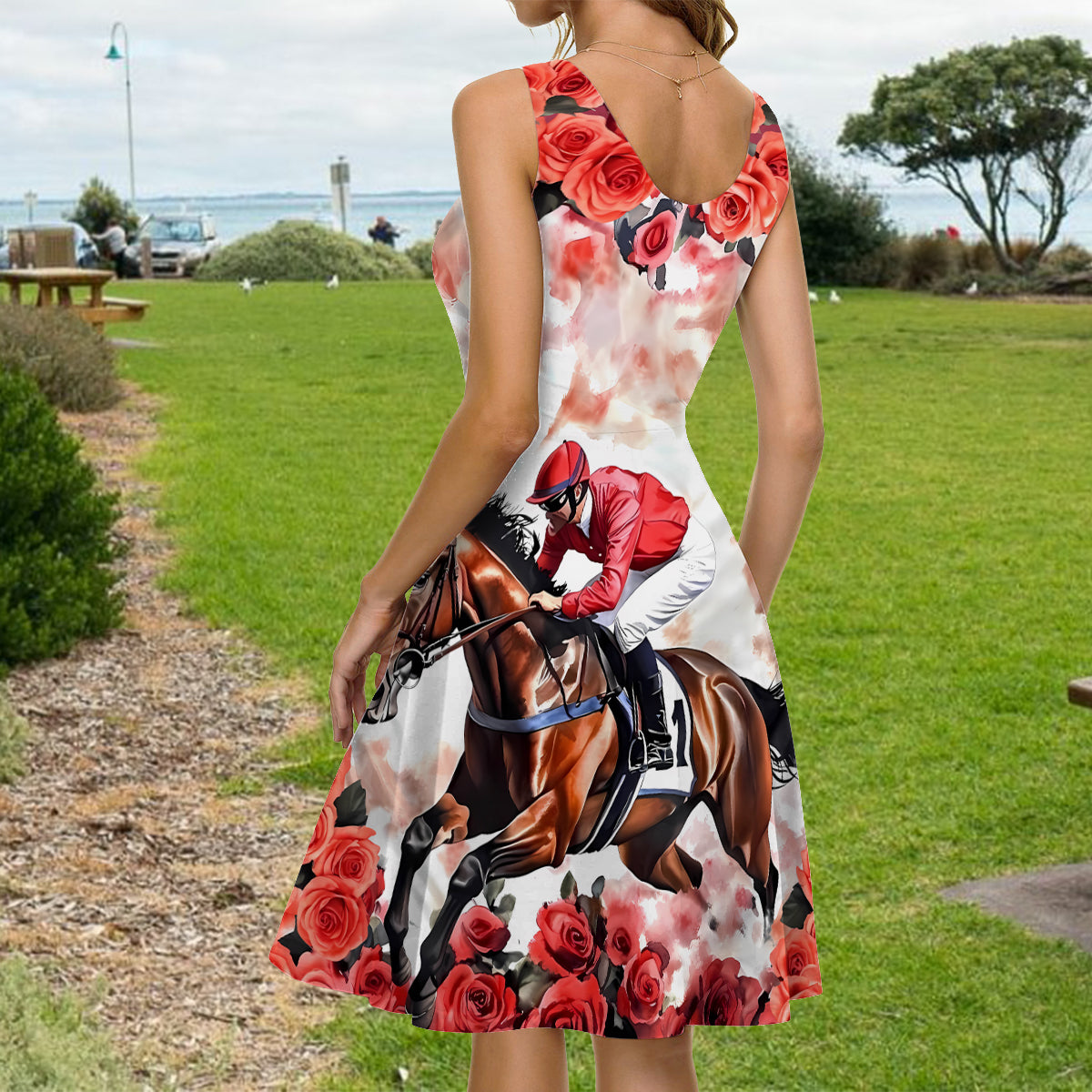 Robe sans manches personnalisée à motif cheval - À l'époque de My Horse Girl