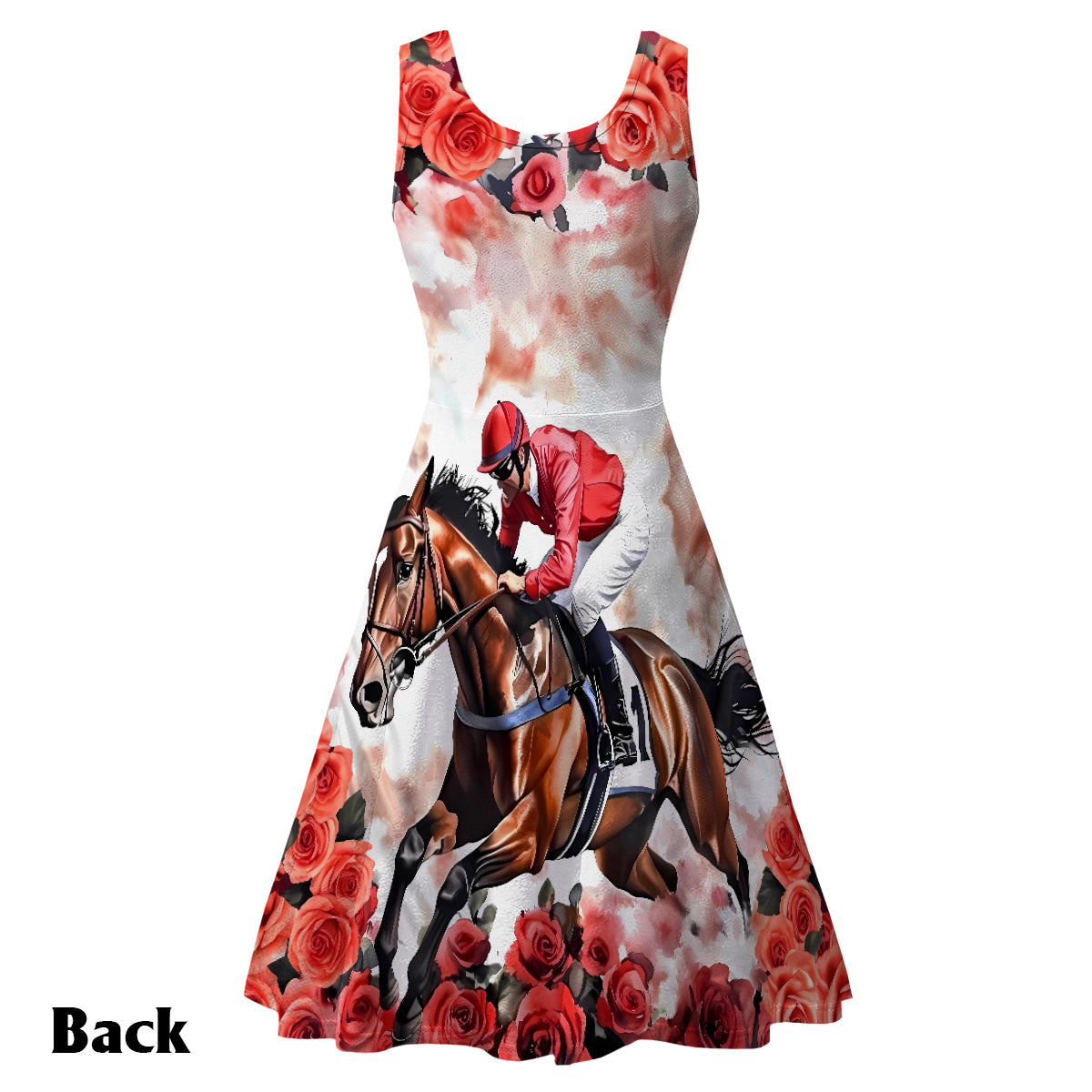 Robe sans manches personnalisée à motif cheval - À l'époque de My Horse Girl