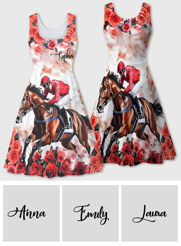 Robe sans manches personnalisée à motif cheval - À l'époque de My Horse Girl