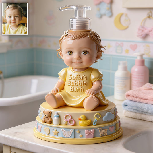 Bain Moussant pour Bébé - Distributeur Personnalisé pour Baby Shower