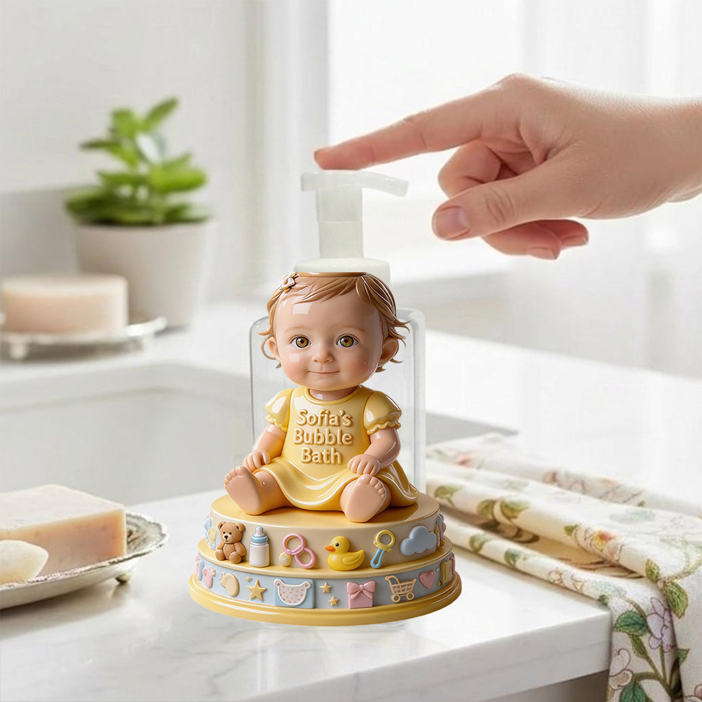 Bain Moussant pour Bébé - Distributeur Personnalisé pour Baby Shower