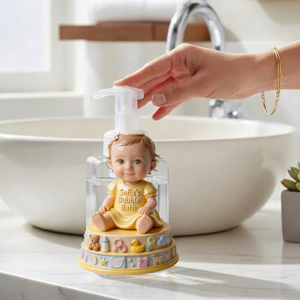Bain Moussant pour Bébé - Distributeur Personnalisé pour Baby Shower