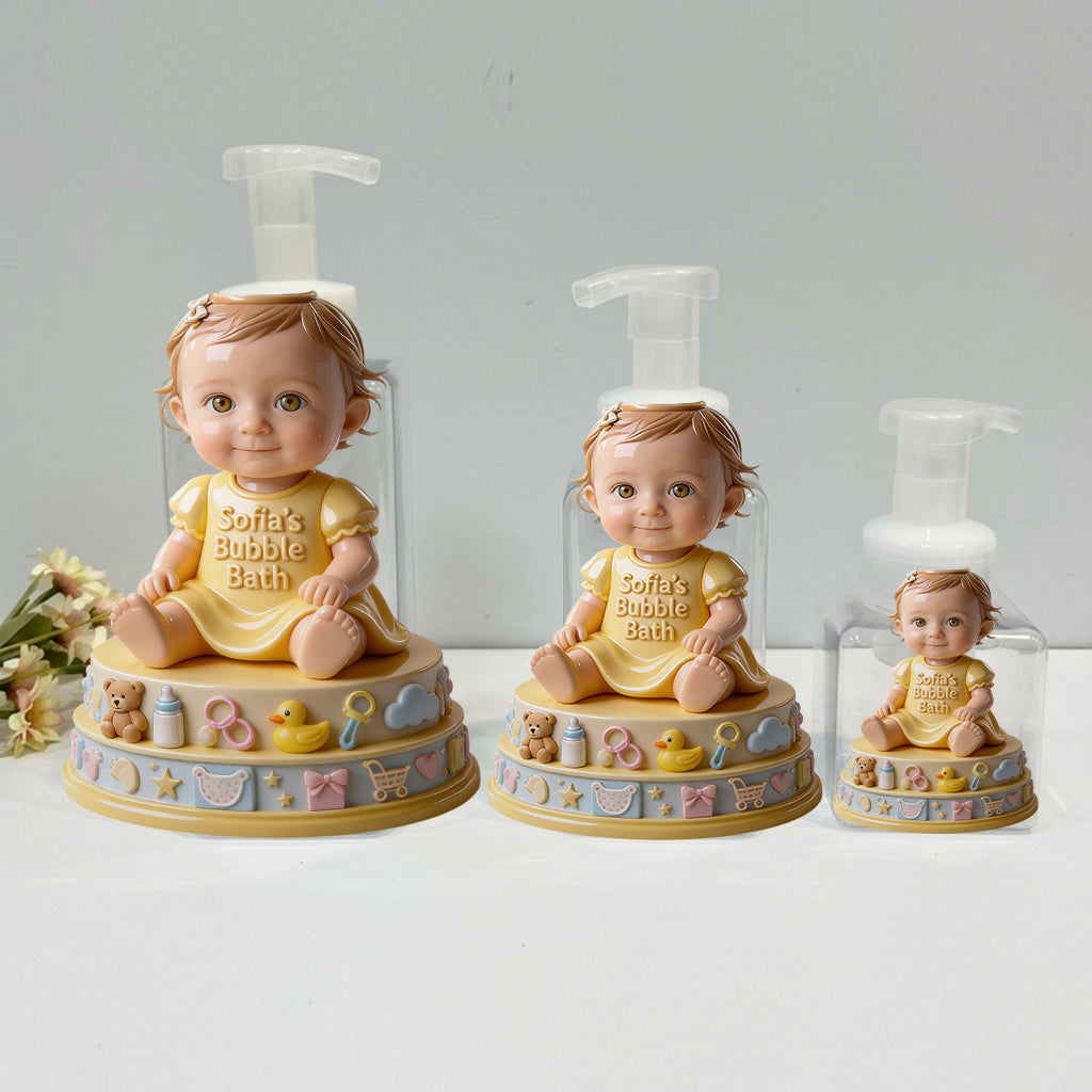 Bain Moussant pour Bébé - Distributeur Personnalisé pour Baby Shower