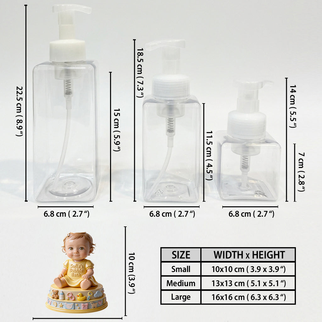 Bain Moussant pour Bébé - Distributeur Personnalisé pour Baby Shower