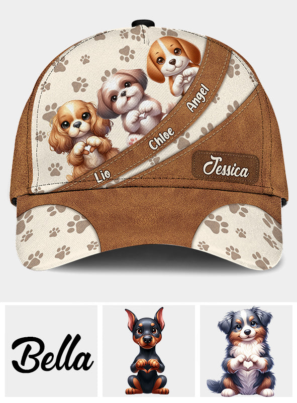 Cute Lovely Dogs - Personalized Dog Classic Cap