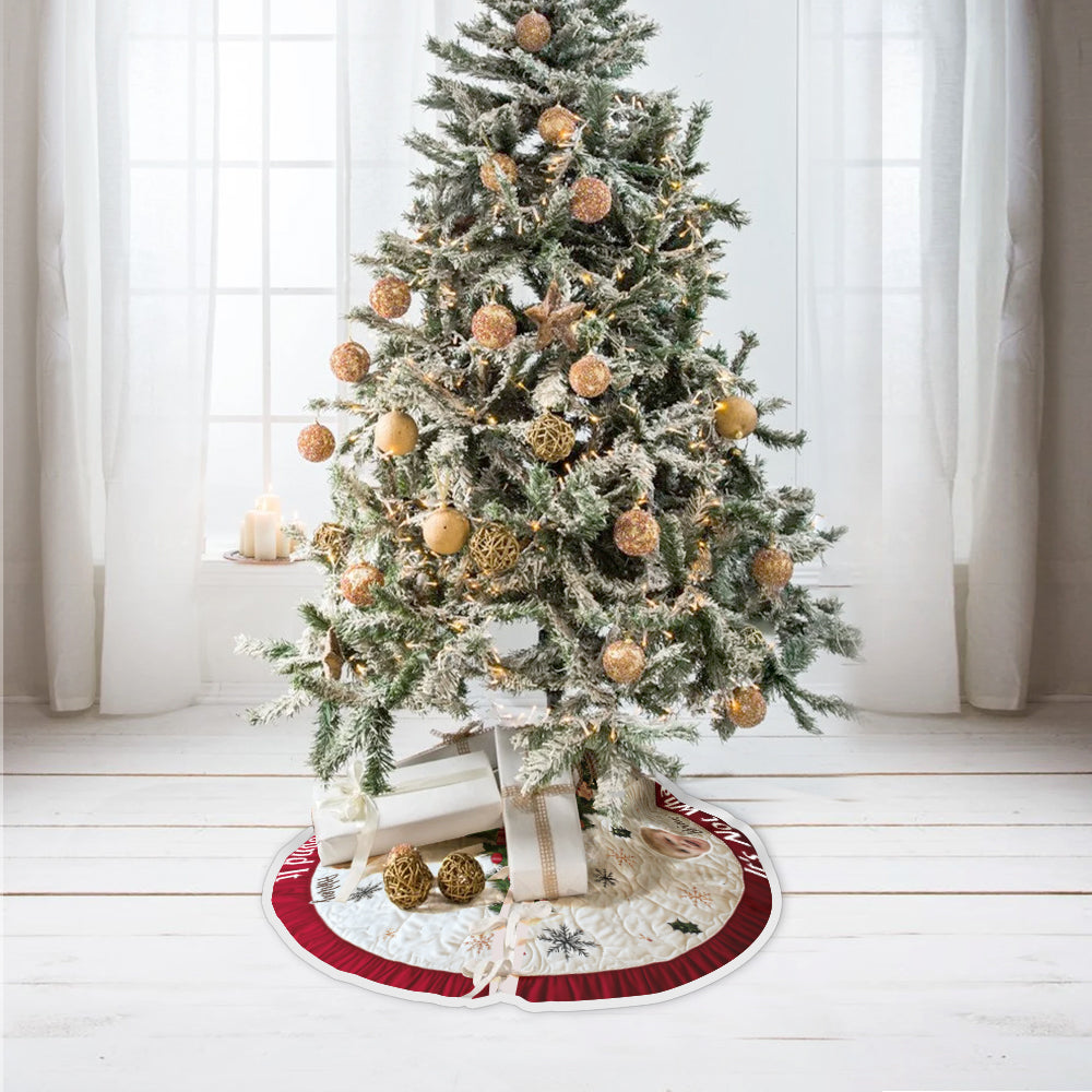 Jupe de sapin à découpes amusantes - Jupe de sapin personnalisée