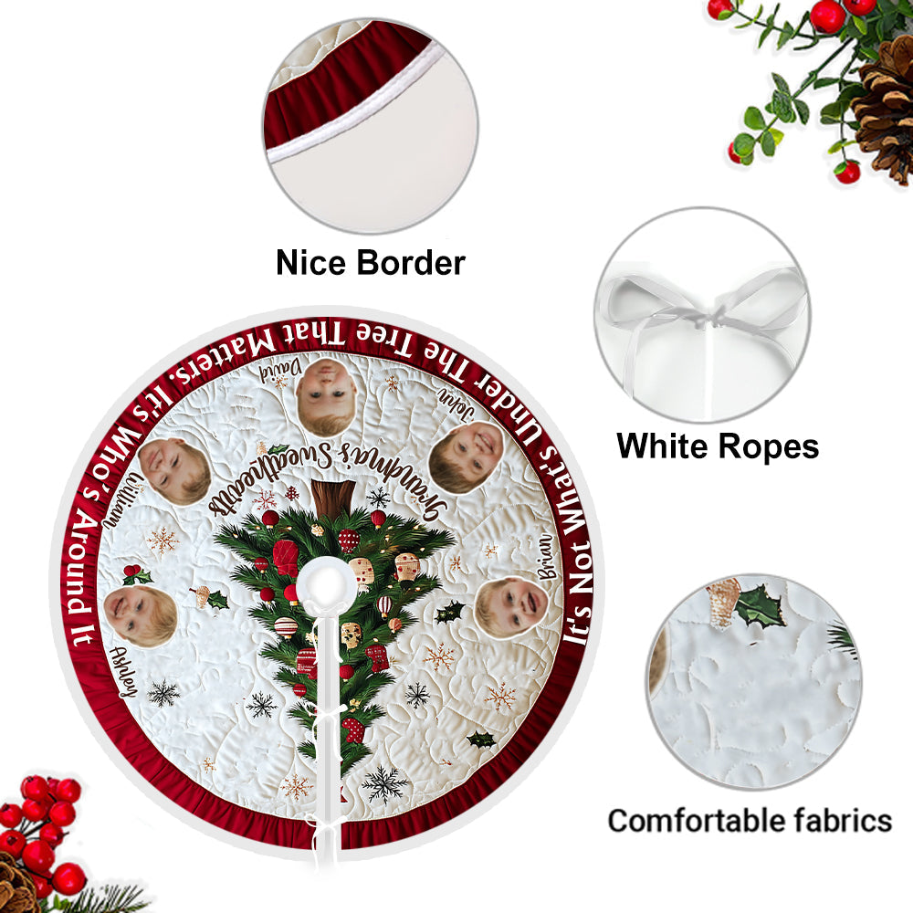 Jupe de sapin à découpes amusantes - Jupe de sapin personnalisée