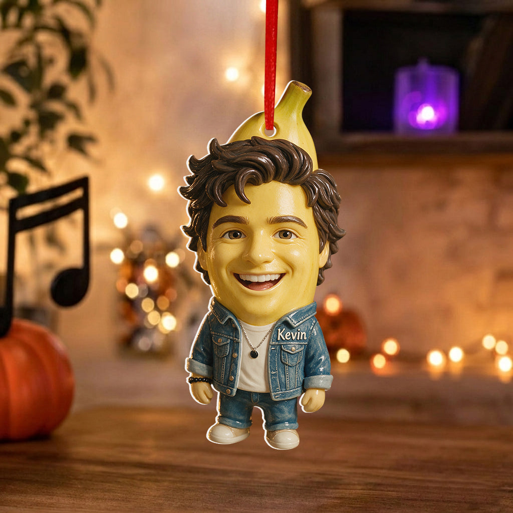 Funny Fruit Family Christmas Gift For Family Members, Friends - Personalized Family Premium 3D Ornament