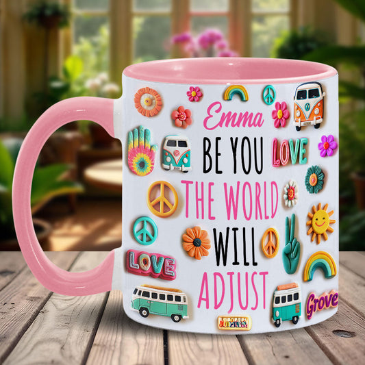 Sois toi-même - Mug personnalisé style hippie