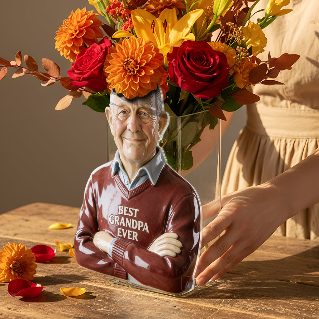 Legendary Man Desk Gift - Daily Essentials Holder - Personalized Father Acrylic Pot