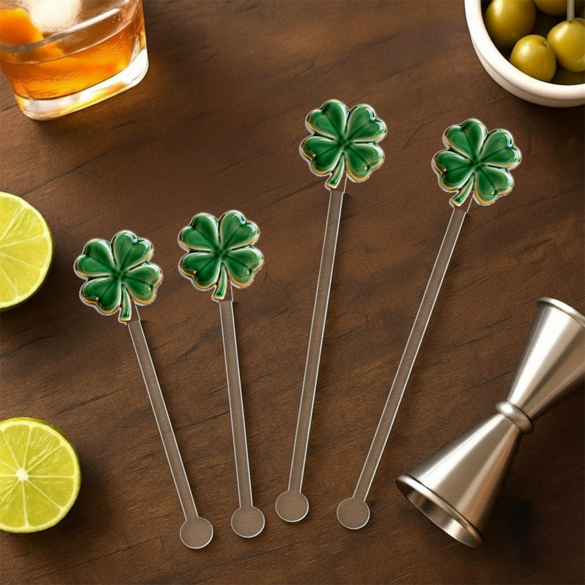 Irish Pub - Personalized Irish Set Accent Mug with Acrylic Stirrers