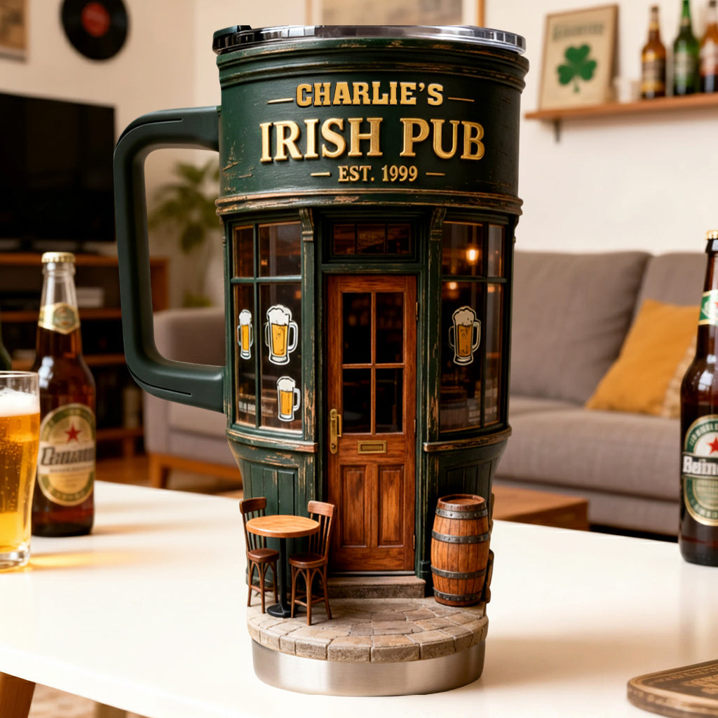Pub irlandais - Gobelet irlandais personnalisé avec anse