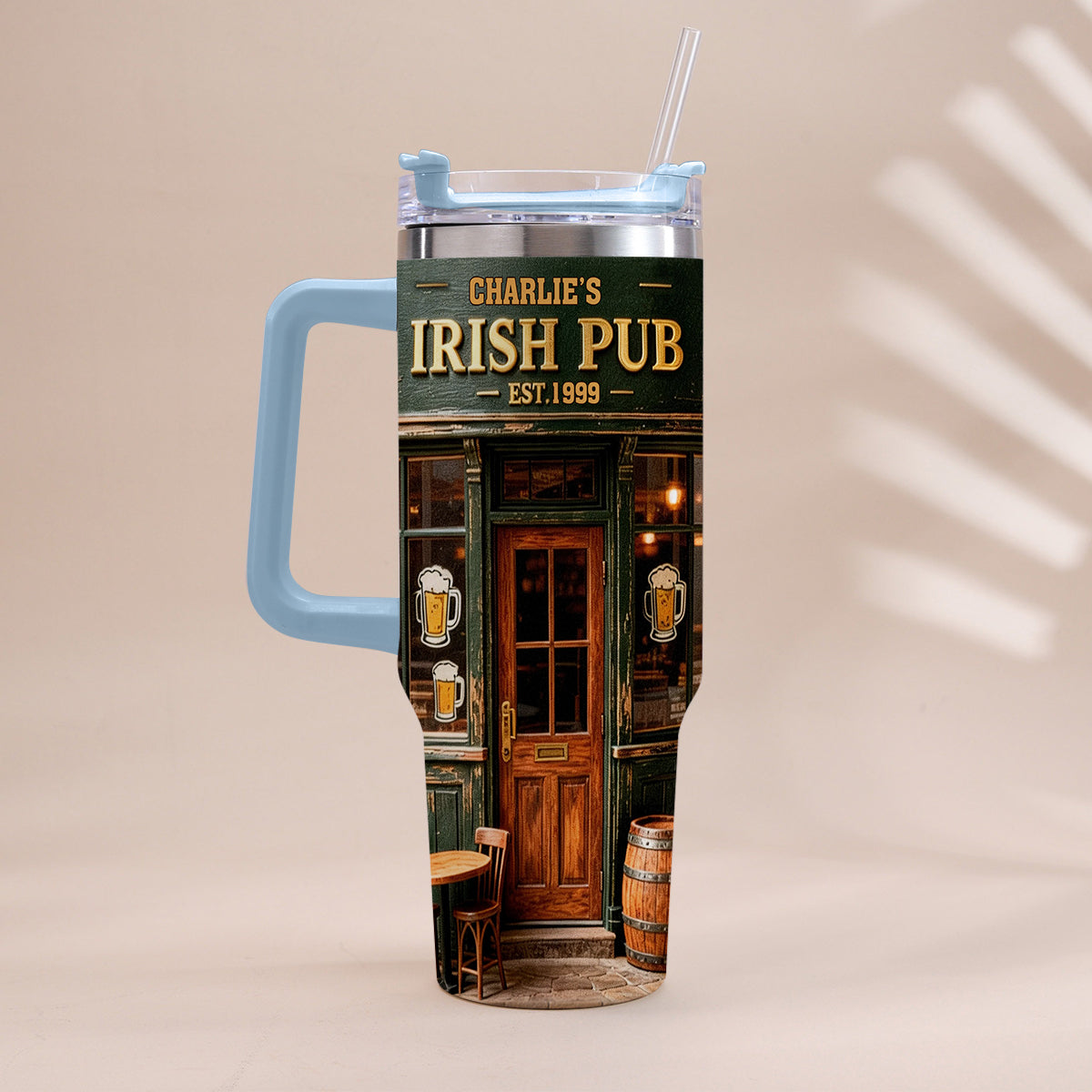 Pub irlandais - Gobelet irlandais personnalisé avec anse