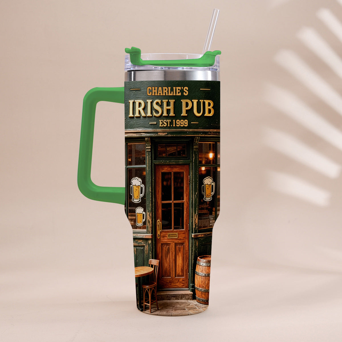 Pub irlandais - Gobelet irlandais personnalisé avec anse