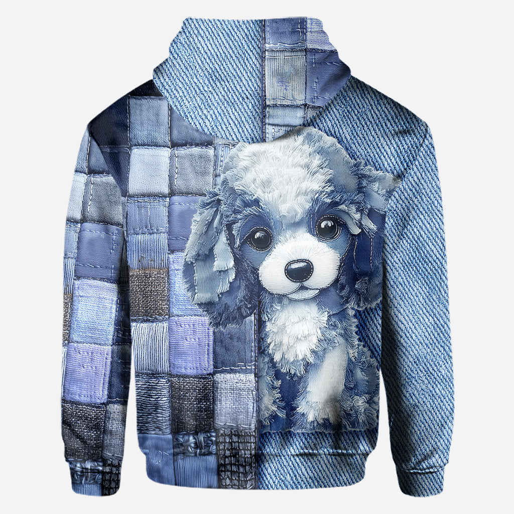 T-shirt personnalisé « J’adore les caniches » avec motif chien.