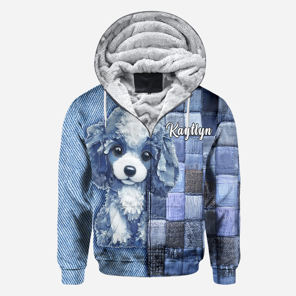 T-shirt personnalisé « J’adore les caniches » avec motif chien.