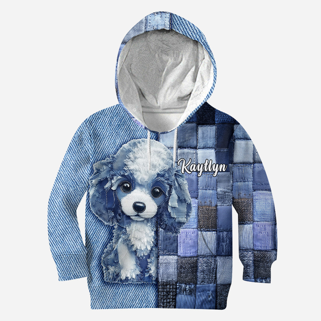 T-shirt personnalisé « J’adore les caniches » avec motif chien.