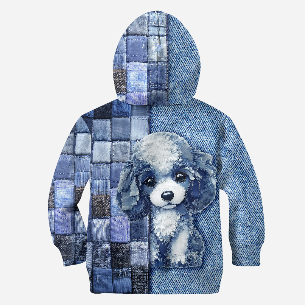 T-shirt personnalisé « J’adore les caniches » avec motif chien.