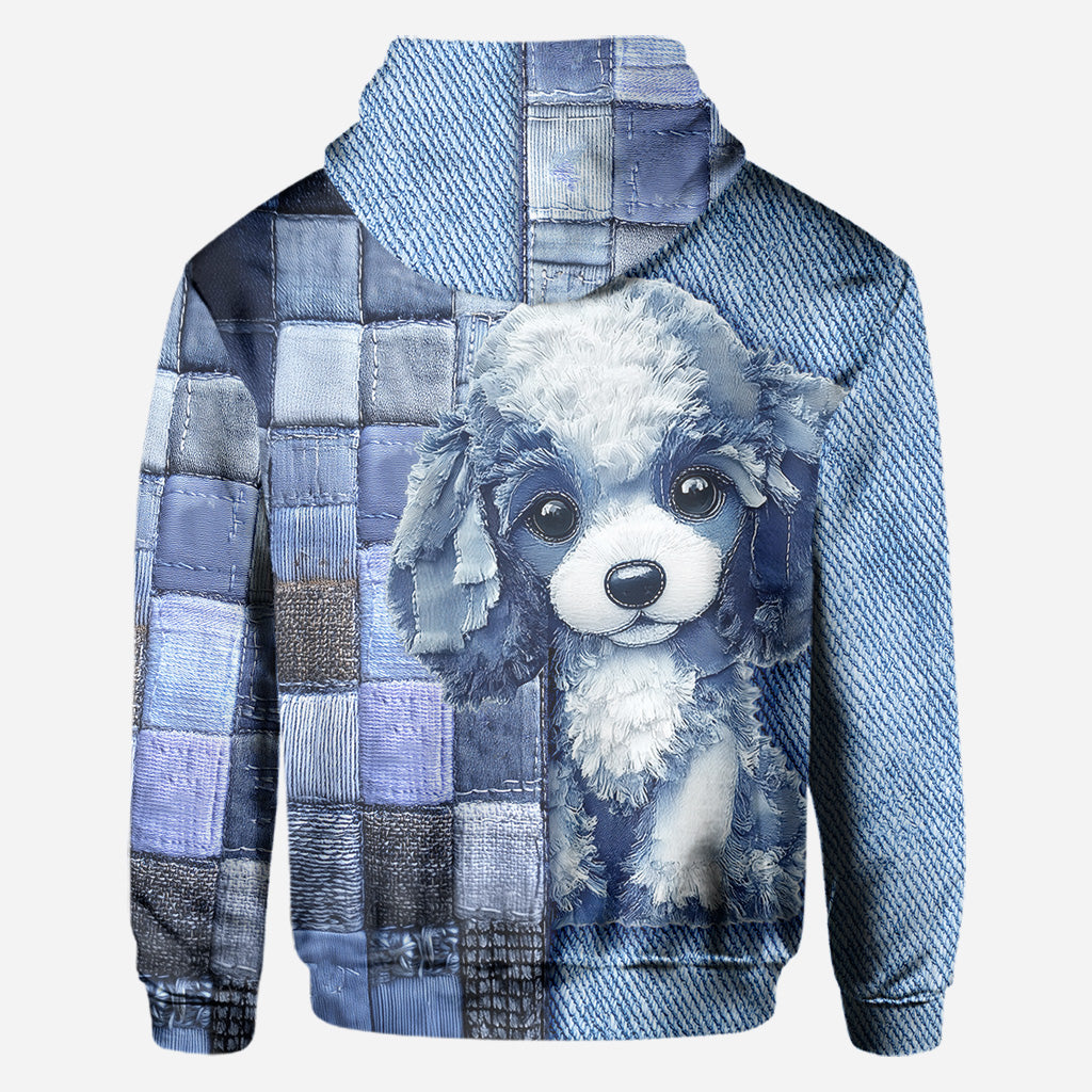 T-shirt personnalisé « J’adore les caniches » avec motif chien.