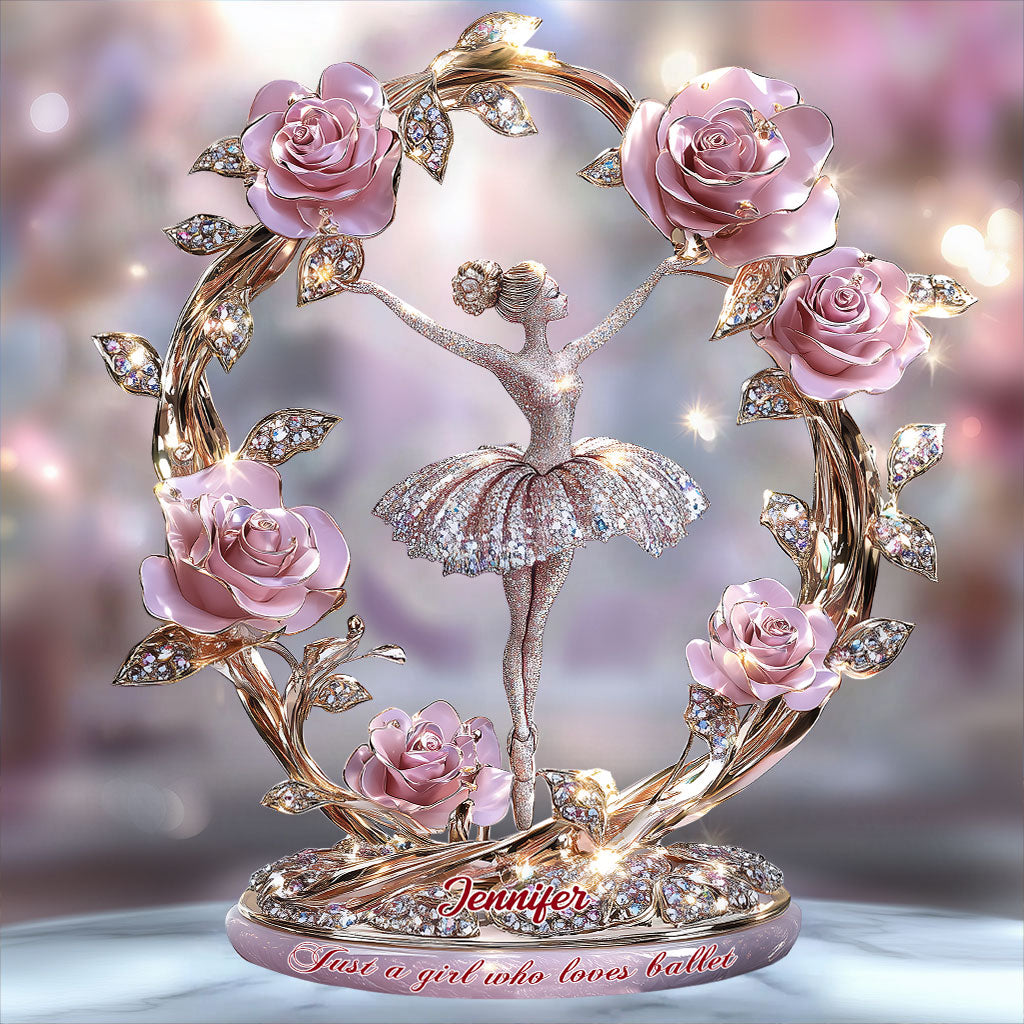 Une fille qui aime le ballet - Plaque acrylique personnalisée sur le thème du ballet