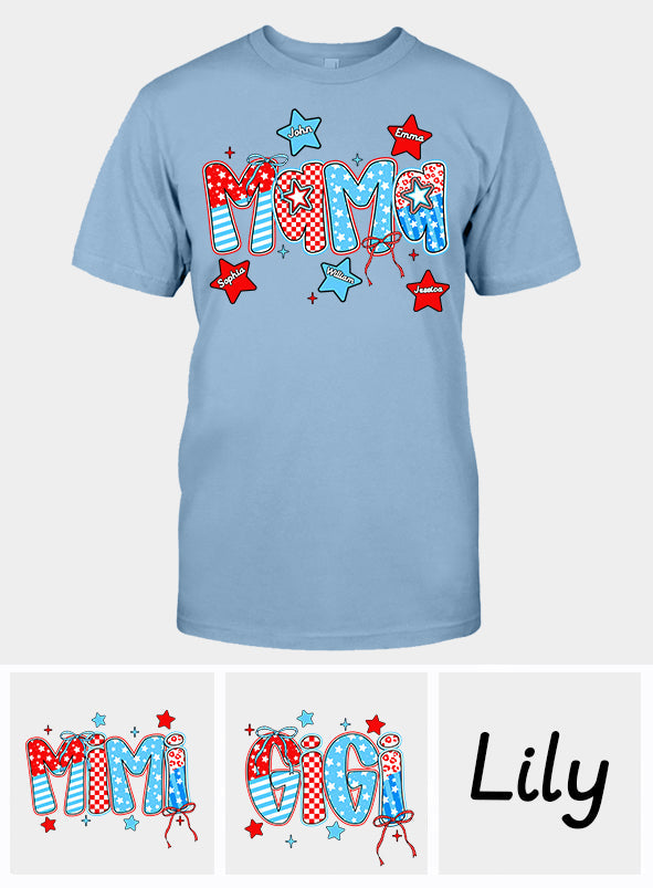 4th of July Mama - Personalized Mother T-shirt And Hoodie