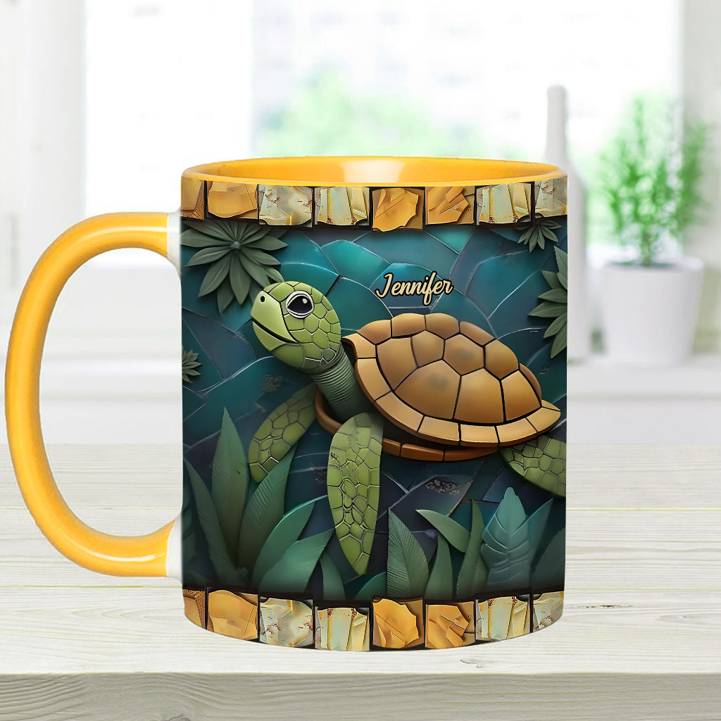 Adorable tortue - Mug personnalisé à motif tortue